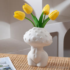 Mushroom Body Home Ornaments Ceramic Vase Handmade Decoration PQ83057