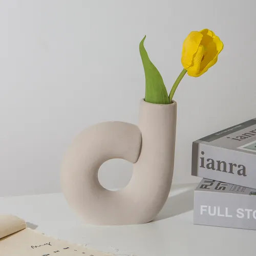 Abstract Snails Home Ornaments Ceramic Vase Handmade Decoration PQ69662