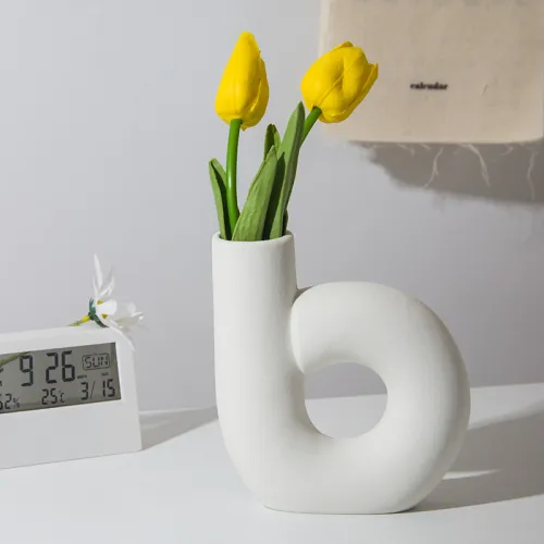 Abstract Snails Home Ornaments Ceramic Vase Handmade Decoration PQ69662