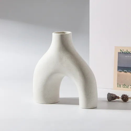Abstract Home Ornaments Ceramic Vase Handmade Decoration PQ2541