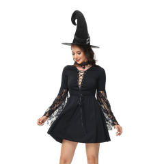 Halloween Evil Witch Costume For Woman Carnival Devil Fancy Dress PQ3399