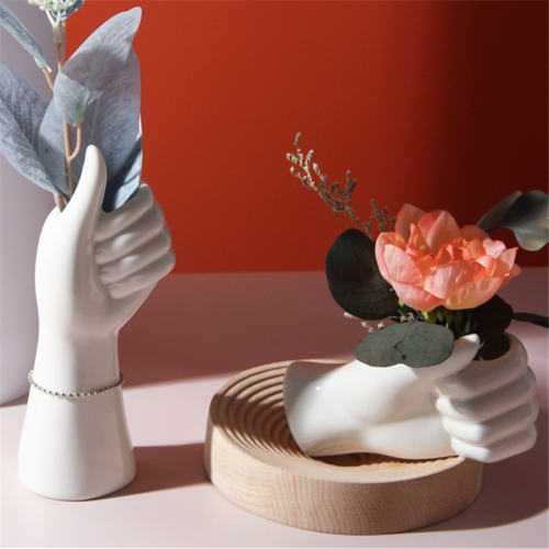 Beauty Hand Ceramic Vase Home Ornaments Handmade Decoration PQ38257