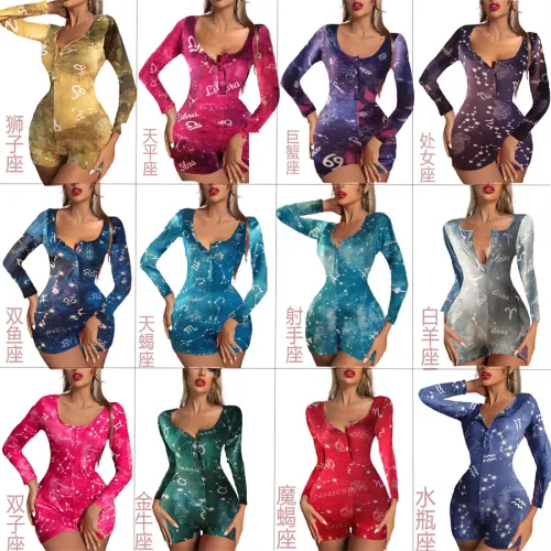 Constellation Tracksuit Leisure Bodysuits For Women PQ8877