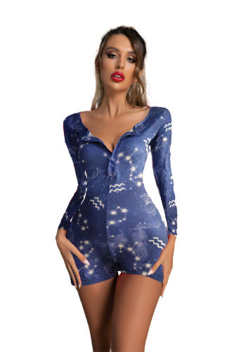 Constellation Tracksuit Leisure Bodysuits For Women PQ8877