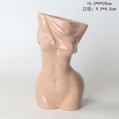 Woman Body Ceramic Vase Home Ornaments Handmade Decoration PQ26266