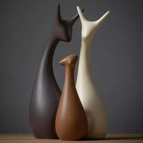 Deer Ceramic Crafts 1st Home Ornaments Handmade Decoration PQ-SY00106A