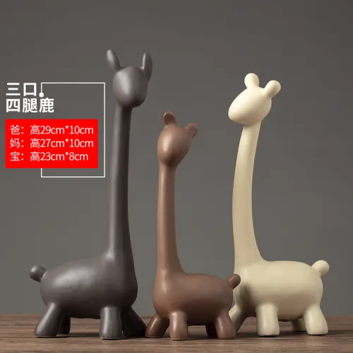 Giraffe Ceramic Crafts Handmade Decoration 1st Home Ornaments PQ1600F
