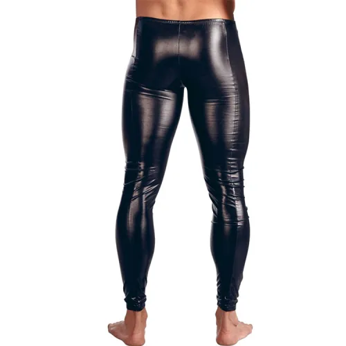 Man Faux Leather Pants DS PU Trousers Steampunk Leggings PQ-N930