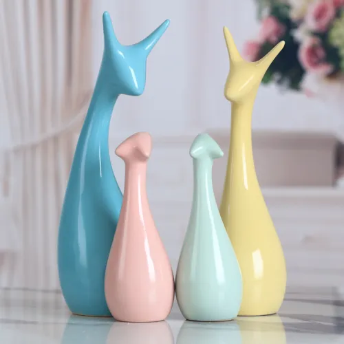 Deer Handmade Decoration 1st Home Ornaments Ceramic Crafts PQ-SY00106C
