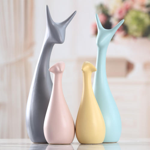 Deer Handmade Decoration Ceramic Crafts 1st Home Ornaments PQ-SY00106D