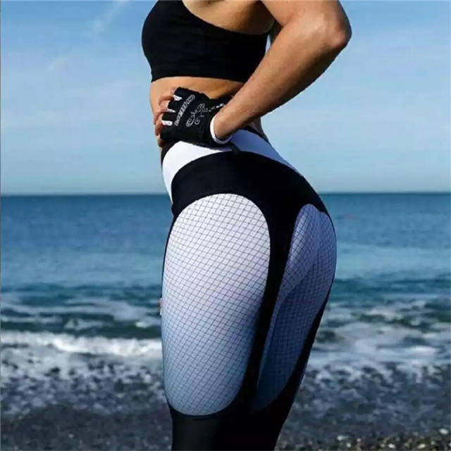 Gradient Yoga Outfit Sexy Ladies Workout Leggings PQ-XY03