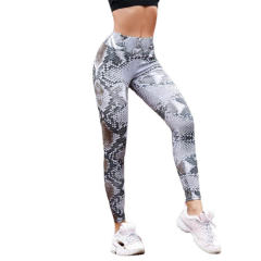 Boa Print Yoga Outfits Womens Bubble Butts Lifting Sport Outdoor Apparel PQ-XY301