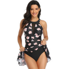 Floral Printing Swim Wear For Women Vintage Tankini Swimsuit PQ20105