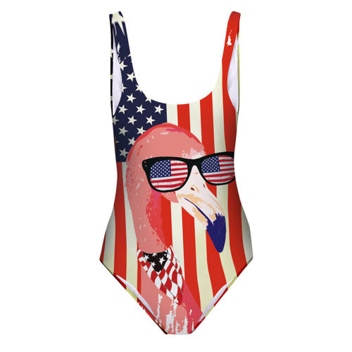 US Flag Swim Wear Women Star Spangled Banner Swimwear PQ19013D