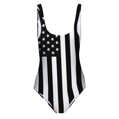 US Flag Swim Wear Women Star Spangled Banner Swimwear PQ19013D