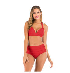 Wholesale Female Solid Color Bikinis Push Up Swimwear Sexy Beachwear PQ-FRW-02A