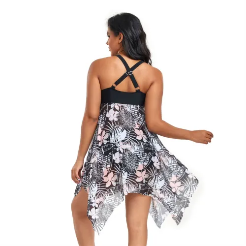Brazilian Girl Swimming Wear Floral Cover-Ups Bathing Suit JND2419