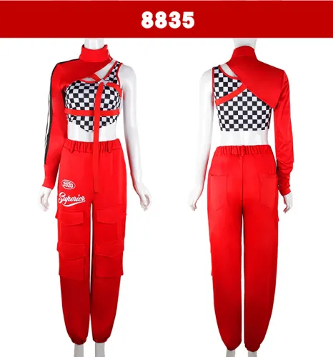 Women's Group Cheerleader Uniforms Hip-hop Jazz Dance Costume PQ8834B