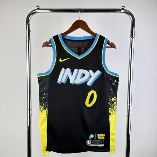 Tyrese Haliburton Fan Apparel Indiana Pacers City Edition Basketball Kits PQ-TH020