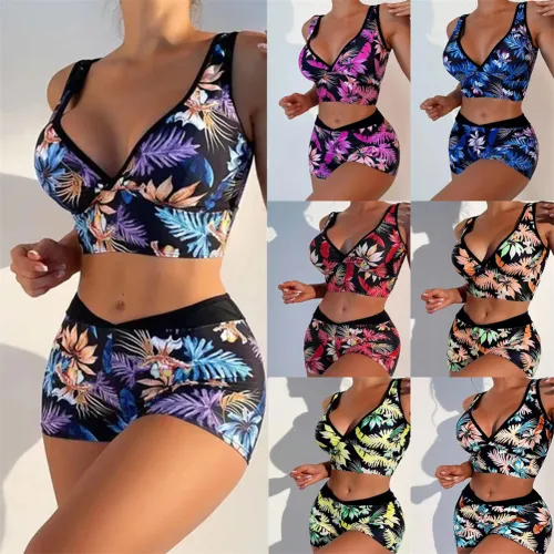 Wholesale Women Tank Tops Bikinis Sexy Beachwear Push Up Swimwear PQ2406