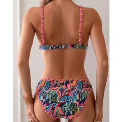 Digital Print Triangle Bikinis Wholesale Women Swimwear PQ-MF236