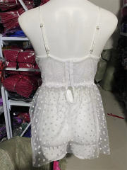 Women Lace Babydoll Lingerie Wholesale Sleepwear Sexy Night Dress PQ5217
