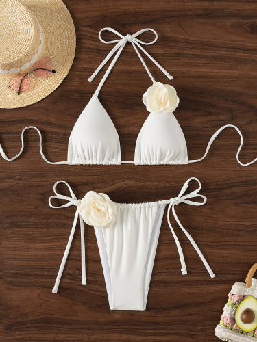 Wholesale Floral Bikinis For Women Low Waist Swimwear PQ1663