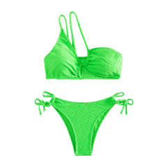 Wholesale One Shoulder Bikinis For Women Low Waist Swimwear PQ1301