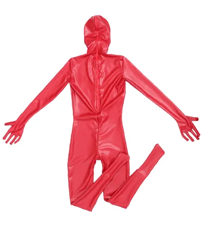 Men Oil Latex Ammonia Jumpsuit Wholesale PU Catsuit PQ-B06