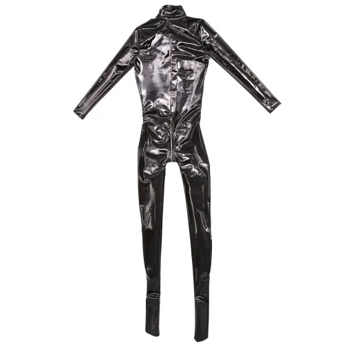 Woman Wetlook Latex Ammonia Jumpsuit Wholesale PU Catsuit PQ-GQ31