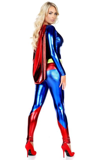 American Movie Super Hero Jumpsuit Superhero Comic Halloween Costume PQ-88