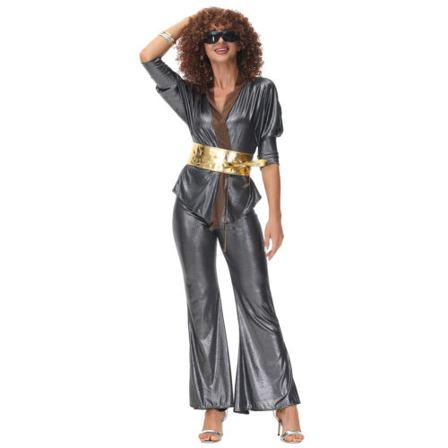 Vintage Disco Suit 70's Hippie Costume Prom Nightclub Dress PQ-N5038B