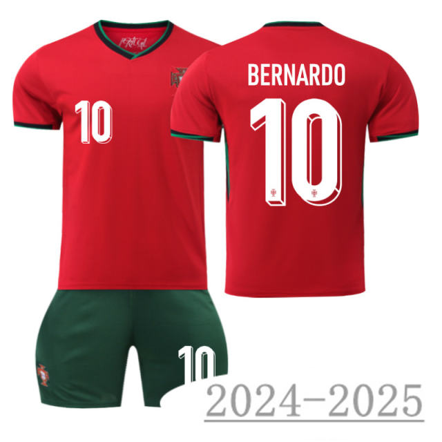 2024 UEFA Portuguese National Football Jersey Ronaldo Home Soccer Fan Apparel PQ-PO555