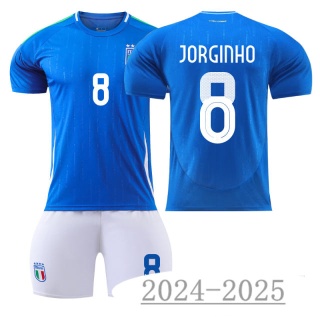 2024 UEFA Italy National Soccer Jersey Dimarco Home Football Fan Apparel PQ-IT555
