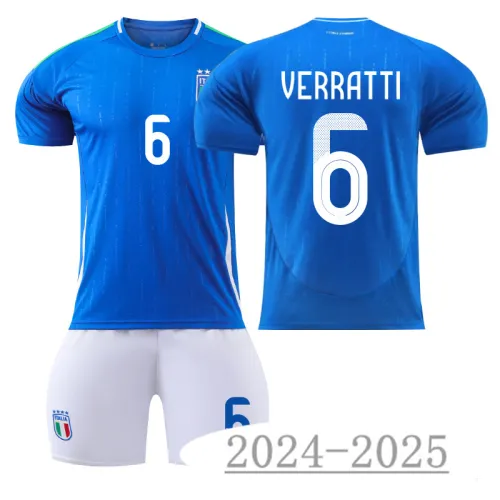 2024 UEFA Italy National Soccer Jersey Dimarco Home Football Fan Apparel PQ-IT555