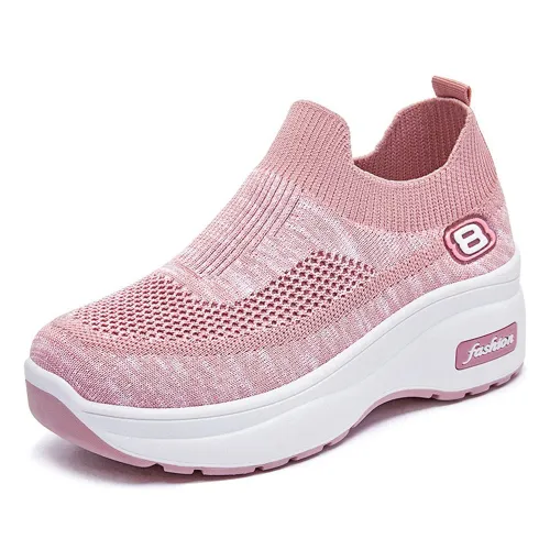 Wholesale Womens Flyknit Sport Shoes Mesh Sneakers Casul Shoes PQ-G-2117