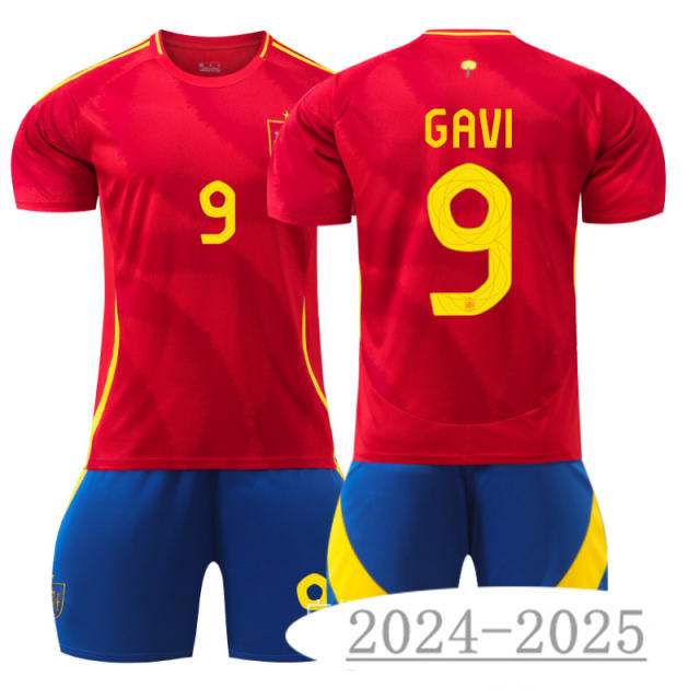 2024 UEFA Spain National Soccer Jersey Morata Home Football Fan Apparel PQ-ES555