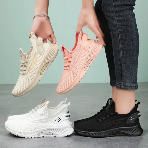 Womens Flyknit Sport Shoes Wholesale Mesh Sneakers Casul Shoes PQ2801