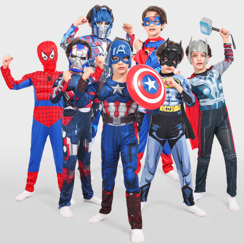 Kid Halloween Super Hero Costume Carnival Superhero Cosplay Jumpsuit PQ-HW985