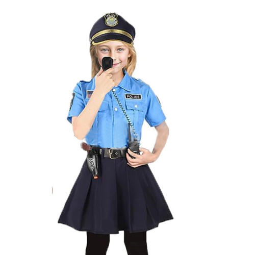 Children Police Costume for Kid Carnival Cops Cosplay Outfits PQ-HW565