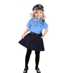 Children Police Costume for Kid Carnival Cops Cosplay Outfits PQ-HW565