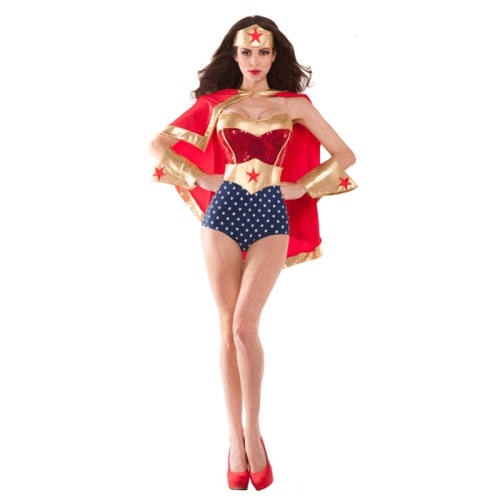 Wonder Woman Costumes DC Anime Superhero Uniform Super Hero Fancy Dress PQ19341