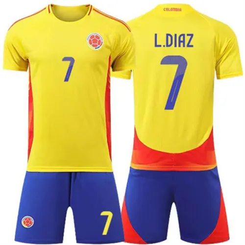 2024 Copa América Colombia National Soccer Jersey James Rodríguez Football Fan Apparel PQ-COL666