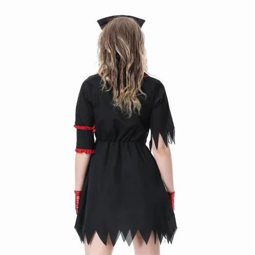 Scary Halloween Costume Nurse Fancy Dress Devil Cosplay Uniform PQ23801