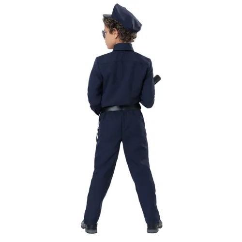 Children Carnival Cops Cosplay Outfits Police Costume for Kid PQ202106