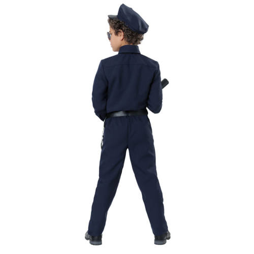 Children Carnival Cops Cosplay Outfits Police Costume for Kid PQ202106