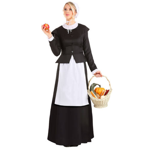 Vintage European Countryside Outfit French Maid Uniform Munich Beer Girl Costume PQ202033