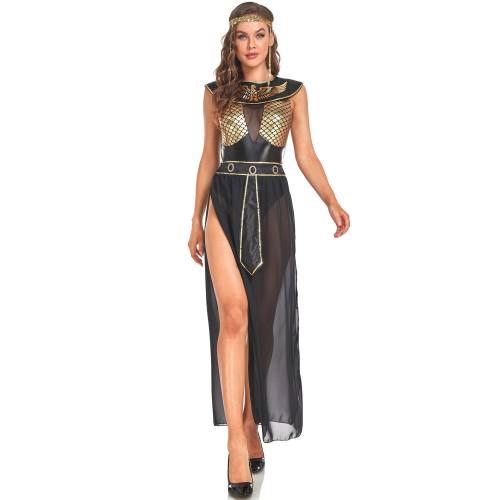 Halloween Queen Cleopatra Fancy Dress Ancient Egyptian Goddess Costume PQ18605