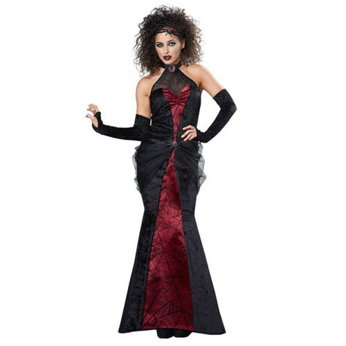 Gothic Vampire Costume Halloween Women Coplay Witch Uniform PQ7267