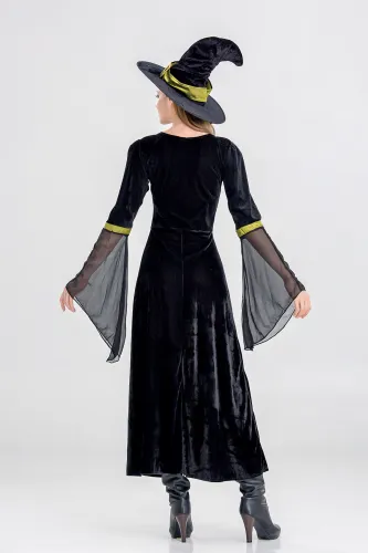 Halloween Sorceress Costume Woman Carnival Witch Outfit Stage Fancy Dress PQ9684